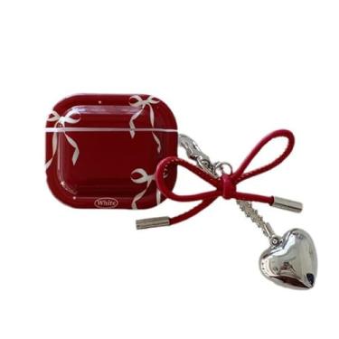 Imagem de QYFZXLV Capa de fone de ouvido para Airpods 4 com Kaychain, capa de fone de ouvido macia antiqueda à prova de choque para mulheres/meninas (B)