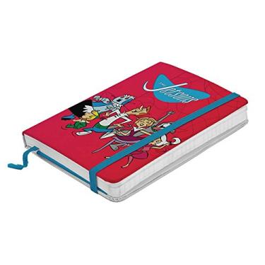 Imagem de Caderneta de Anotações Hanna Barbera The Jetsons Happy Family Fundo Vermelho - Urban - 14x9,5 cm