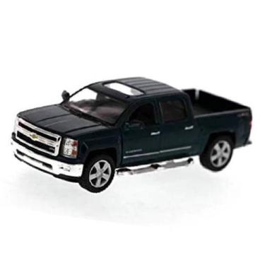 Imagem de Miniatura Chevrolet Silverado 2014 Kinsmart Escala 1/46 Metal e Fricçã