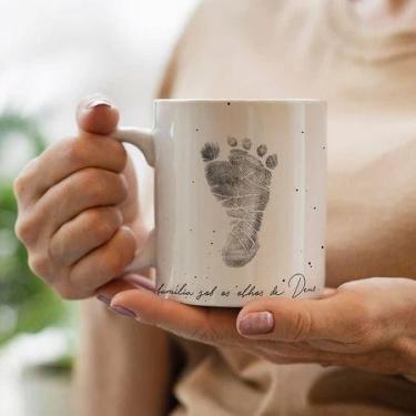 Imagem de Caneca Convite Padrinho ou Madrinha Batismo Promovidos Oferta com Nome
