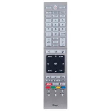 Imagem de Controle remoto CT-90427 de substituição compatível com Toshiba TV 4K HDTV 58L9300U 65L9300U 58L9300UM 58L7350U 65L7350U 84L9300U 84L9300UM 75035123 65L9300UM