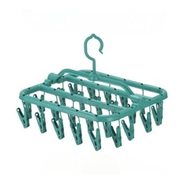 Imagem de Varal roupa íntima, dobrável, multiuso, com 16 ou 26 prendedores, calcinha, cueca, sutiã, biquíni e meias