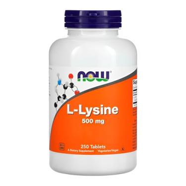 Imagem de NOW Foods L-lisina 500mg 250 Tablets Importado