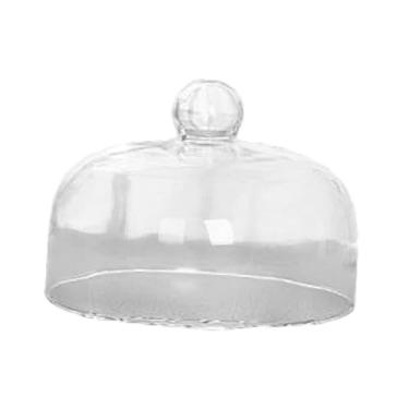 Imagem de Bothyi Tampa de cúpula de bolo de vidro transparente, adequado para suporte de bolo, pratos, tampa transparente de bolo, 16x22cm