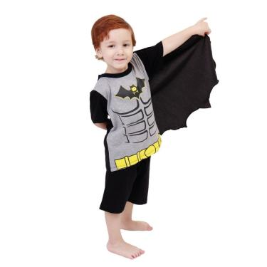 Imagem de Fantasia Infantil Heroi Morcego Curto Tamanho: 8