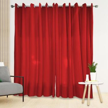 Imagem de Cortina Manu Janela Sala e Quarto 2,30 x 1,70 Várias Cores - DH Enxova