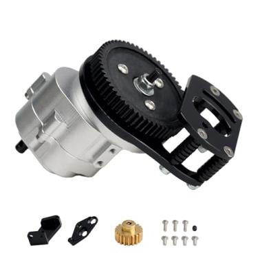 Imagem de RC Gearbox Transfer Case and RC Crawler Transmission,Aluminium Alloy RC Chassis,Suit for Gelande II FJ40 G2 D90 TF2 1/10 RC Crawler Upgrade Parts (Transmission)