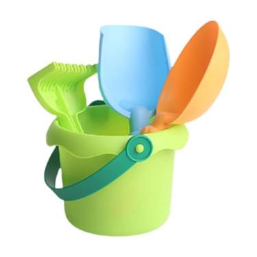 Imagem de EHJRE Conjunto de Brinquedos de Praia, Pás de Areia, Presente de Aniversário, Brinquedos Educativos, Brinquedo de Banheiro, Balde de Praia, Conjunto de Brin, Verde