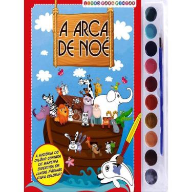 Imagem de Arca De Noé Livro Para Pintar Com Aquarela