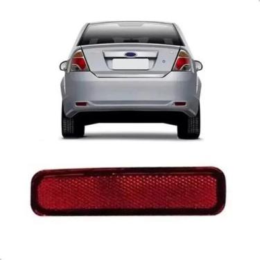 Imagem de Refletor Parachoque Fiesta 2010 11 12 13 2014 Sedan Vermelha - SP ACES