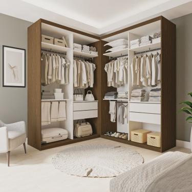 Imagem de Closet Casal sem Portas 4 Gavetas Júlia Duo