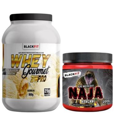 Imagem de WHEY Gourmet 3w Pro 900g Com Beta Alanina e Creatina Melhor que Growth