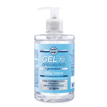 Imagem de Álcool em Gel Antisséptico 70º 500ml c/Válvula Pump Premisse