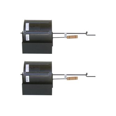 Imagem de Kit Torrador De Café E Grãos Com 2 Peças Cilindrico 4 Litros Preto