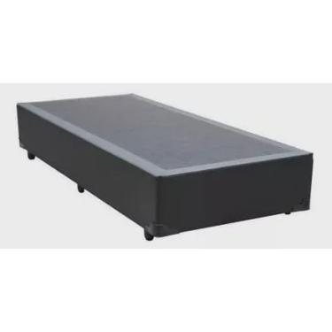 Imagem de Base Cama Box Solteiro Corino Preto 40x88x188