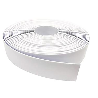 Imagem de Jejavu Rolo de alça de vinil, perfeito para móveis de pátio, piscina, gramado, jardim, faça suas próprias tiras de substituição, 20 fixadores gratuitos, 5 cm de largura x 50 cm de comprimento, branco