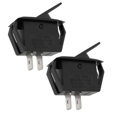 Imagem de eMagTech 2 peças 2 pinos 250 VAC interruptor de porta de intertravamento de forno 0130M00243 B1370818 compatível com Goodman compatível com Amana