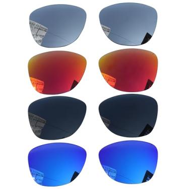 Imagem de Acefrog 4 pares de lentes polarizadas de substituição para óculos de sol Ray-Ban Meta Headliner RW4009 50 mm, ajuste perfeito, à prova de estilhaçamento, antiarranhões, pacote econômico, Multicolorido