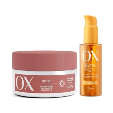 Imagem de Kit Máscara De Tratamento Ox Nutrição 300g Mais Óleo Capilar OX Nutrit