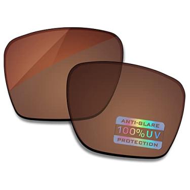 Imagem de Bowyer Lentes de reposição polarizadas para óculos de sol Oakley Sylas OO9448 57 mm - marrom