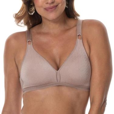 Imagem de Sutiã Sem Bojo e Sem Aro Demillus Olimpo Poá Alça Larga e Ajustável An