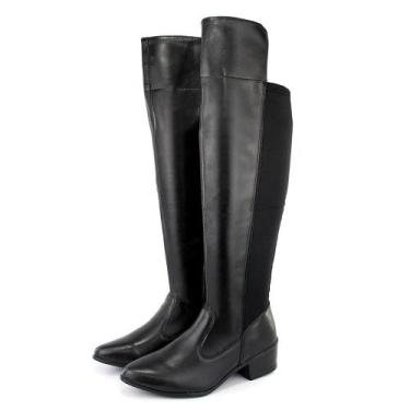 Imagem de Bota Montaria Feminina Cano Longo Acima Do Joelho Conforto Coxa Alta 1