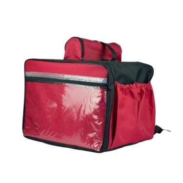 Imagem de Mochila Térmica para Pizza com Isopor Nº 35 Delivery Profissional Conservação Térmica