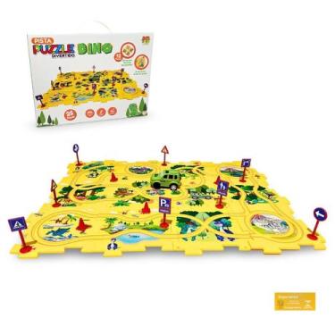 Imagem de Pista Puzzle Divertido Dino 25 Pecas a Pilha DM Toys Brinquedo Infanti
