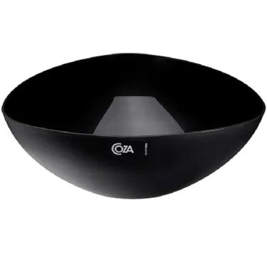 Imagem de Saladeira Triangular Tigela 2,5L Cozinha Plástico Saladas Preta Essential Coza