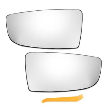 Imagem de ACROPIX Vidro retrovisor de carro esquerdo direito inferior para Ford Transit T150 T250 T350 2015-2023 com placa de suporte - Pacote com 2