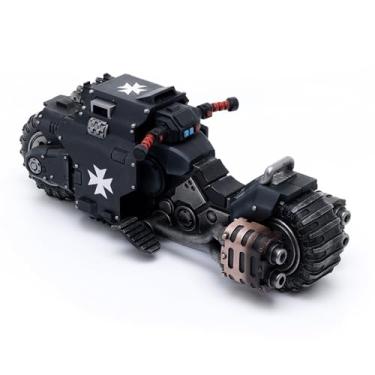 Imagem de JOYTOY Warhammer 40K Action Figure 1:18 Black Templars Outriders Vehicle Model Toy Matching