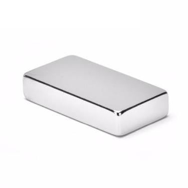 Imagem de Imã de Neodimio Bloco Super Forte - 40x20x10mm - N35 - Neoimã