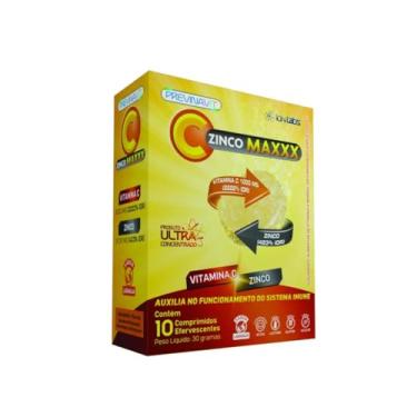 Imagem de ZincoMAXX Vitamina C 1000mg+Zinco c/10 Efervescente IDN LABS