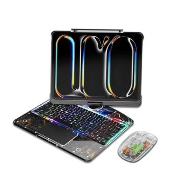 Imagem de Capa com Teclado Mágico e Mouse para Tablet para iPad 10ª Geração 10,9 polegadas (2022) e iPad 11ª (A16, 2025) – Capa Magnética com Teclado e Painel Multi-Touch