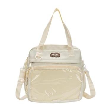 Imagem de APLVFFZH Ita Bag Bolsa de Mão para Festa Lembrancinha Anime Cosplay, Branco