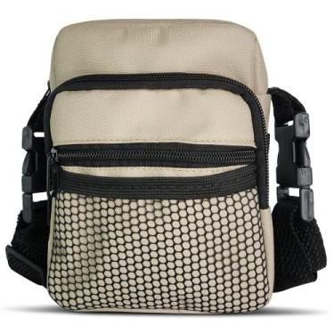 Imagem de Bolsa Shoulder Bag Pequena Cáqui Mini Pochete Transversal - Paulo Bags