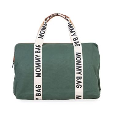 Imagem de Childhome Bolsa exclusiva para mamãe, bolsa esportiva para fraldas, sacola repelente de água, bolsa grande para fraldas, bolsa de viagem essencial para bebês, Verde