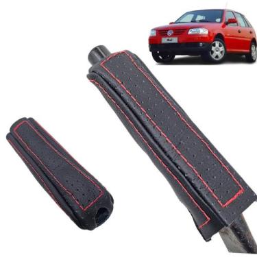 Imagem de Revestimento Em Couro Alavanca Freio de Mão Ondulado Gol G4 2008 À 201