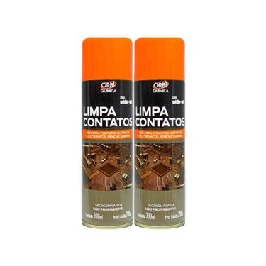 Imagem de Kit 2 spray limpa contatos elétricos orbi quimica 300ml