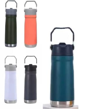 Imagem de Garrafa Termica 650ml, com Tampa de Alça em aço inox