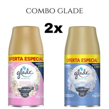 Imagem de Combo Odorizador de Ambiente Glade Refil Automatic 269ml, Rosa/Azul