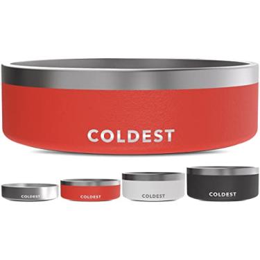 Imagem de Tigela para cães Coldest Dog – antiferrugem, antiderrapante, 3 camadas com isolamento térmico para cães – à prova de derramamento e resistente – tigela de água para cães, gatos e animais de estimação,