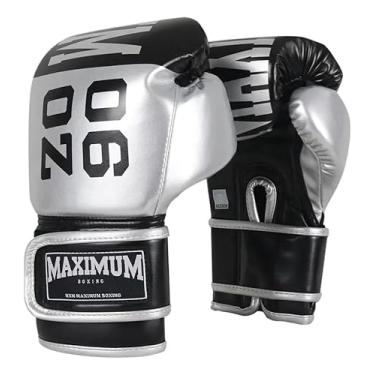 Imagem de Luva de Boxe e Muay Thai Maximum, 10oz, Preto e Prata