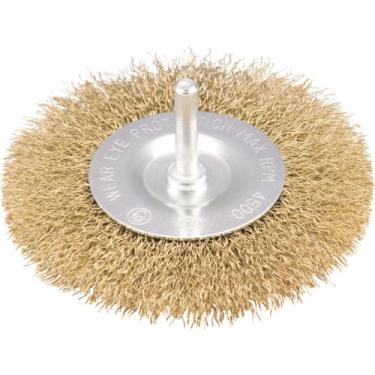 Imagem de Escova circular de aço 4" x 1/2" haste de 1/4" - Vonder