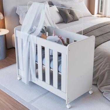 Imagem de Berço Evolutivo 4 em 1 Branco - Completa Móveis