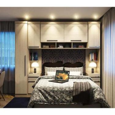 Imagem de Guarda-roupa Modulado Casal 261cm com Ponte 7 Portas 2 Gavetas Master 