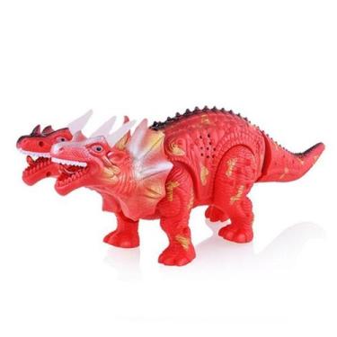 Imagem de Brinquedo Dinossauro Dragão 2 Cabeças Emite Luzes Som E Anda - 99Toys