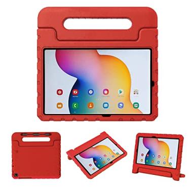 Imagem de SIMPLEWAY Capa para Galaxy Tab S6 Lite 10,4 polegadas versão 2020/2022, capa infantil para Samsung Galaxy Tab S6 Lite (SM-P610/P615, SM-P613/SM-P619) com alça dobrável leve à prova de choque