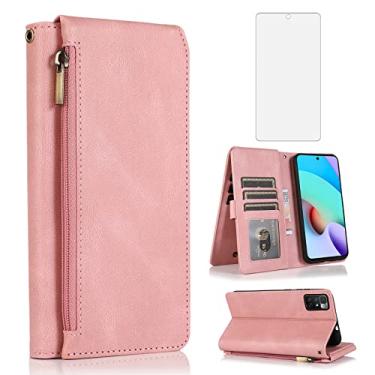 Imagem de Asuwish Compatível com Xiaomi Redmi Note 11S/11 4G capa carteira de vidro temperado protetor de tela com zíper couro flip capa suporte suporte acessórios para celular Redme Note11 S Note11S feminino
