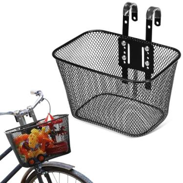 Imagem de Milisten Cesta De Bicicleta Infantil Cesta Frontal De Bicicleta Para Crianças Suporte De Metal Para Armazenamento De Bicicletas Com Ganchos Para Bicicletas Patinetes E Triciclos Infantis